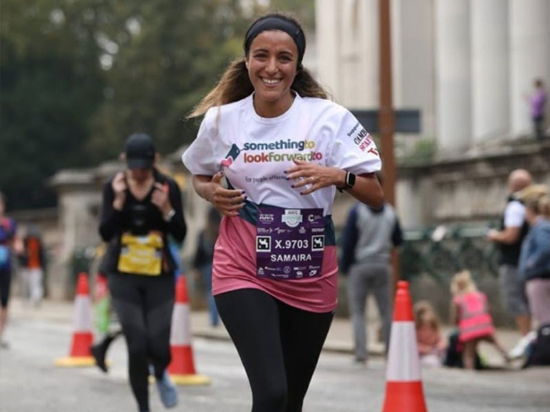 Charity runner Cambridge Half Marathon 2024